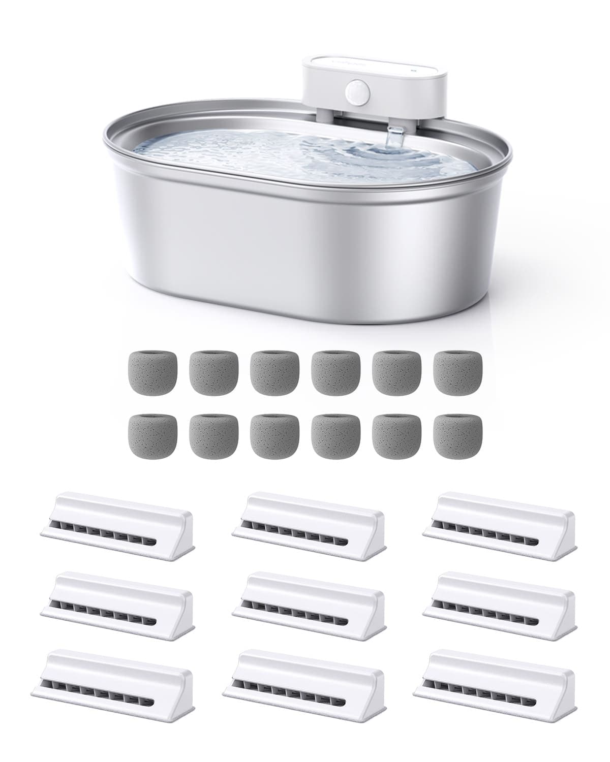 Uah Pet ZERO Stainless Steel Wireless Pet Water Fountain For Black Friday