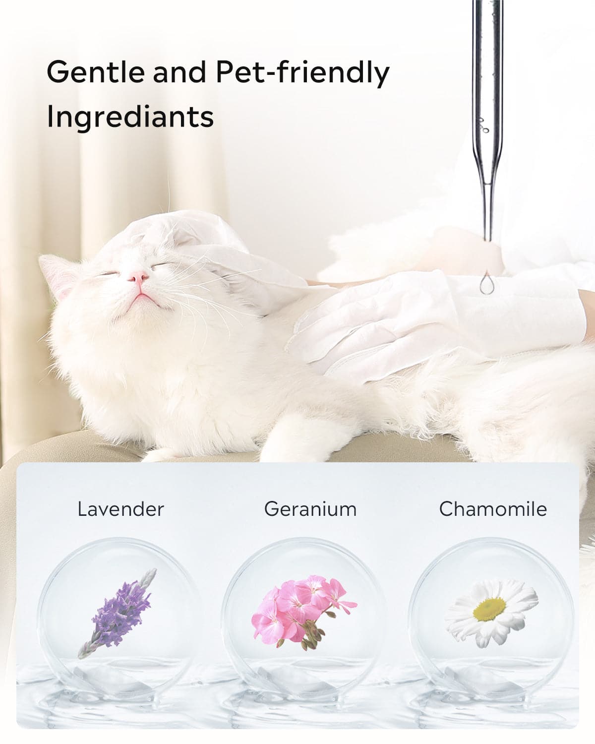 natural materials are used in uahpet's pet glove wipes