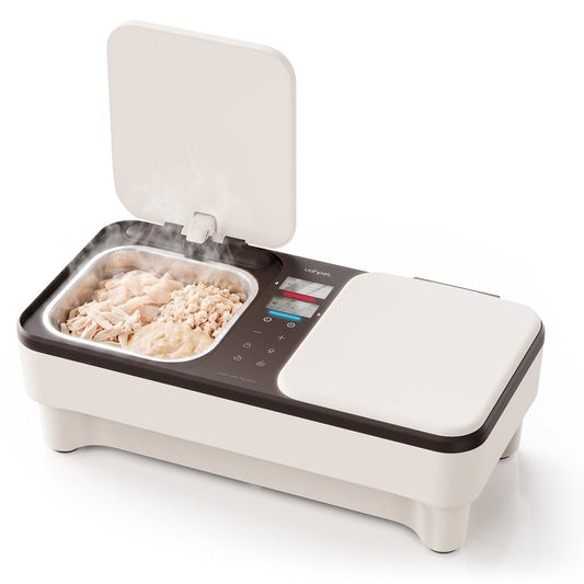 UAHPET fresh food automatic pet feeder for timed cat and dog meals