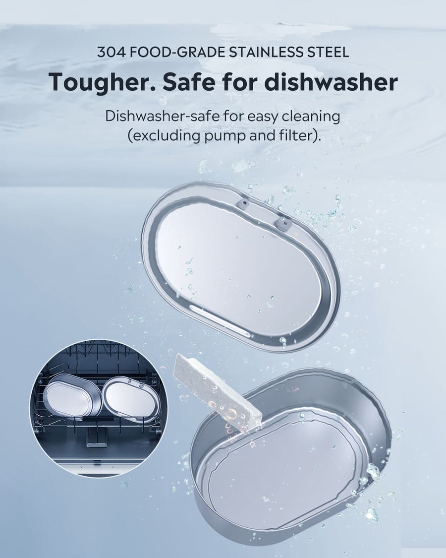 Uah Pet ZERO Stainless Steel Wireless Pet Water Fountain uahpetofficial