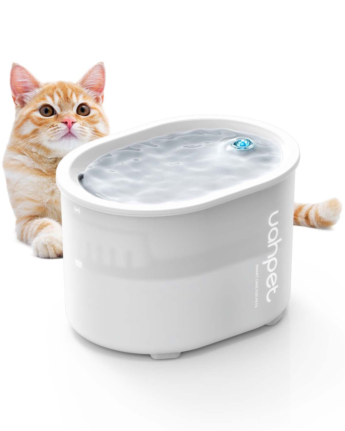 Uahpet GLOW Wireless Cat Water Fountain