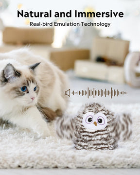 Uah Pet Crazy Swinging Owl Cat Toy