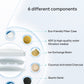 6 different components to wireless cat water fountain filter water effectively