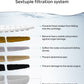 Six-level filtration system for UAHPET ZERO fountain