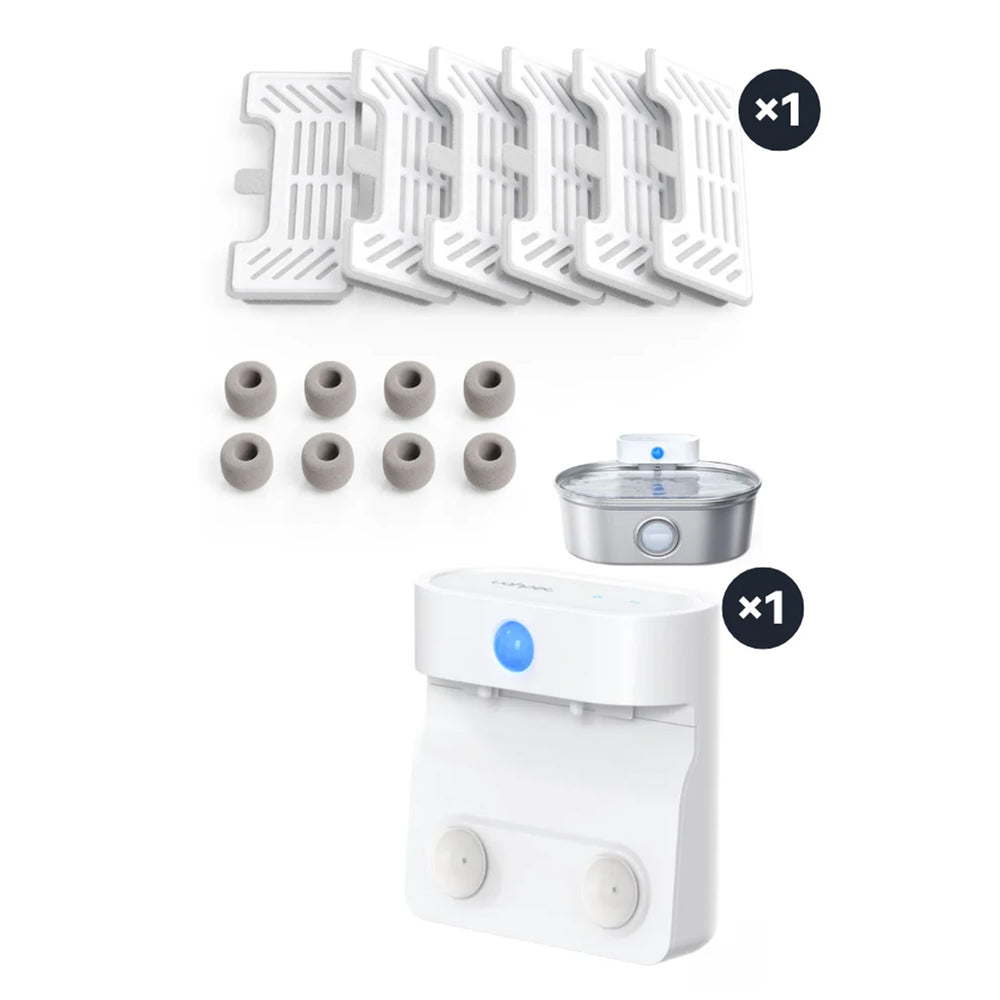 Replacement filters and pump for UAHPET Stainless Steel Fountain Pro