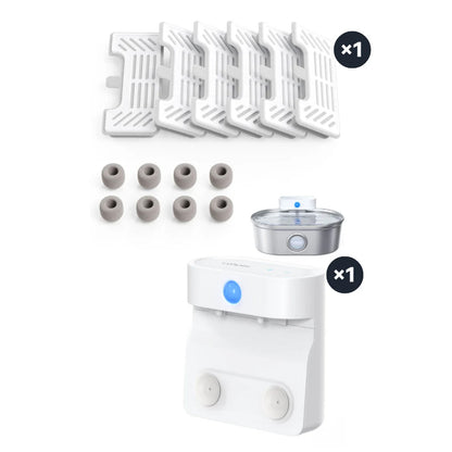 UAHPET Replacement Accessories for Stainless Steel Fountain Pro（Filters + Pump）