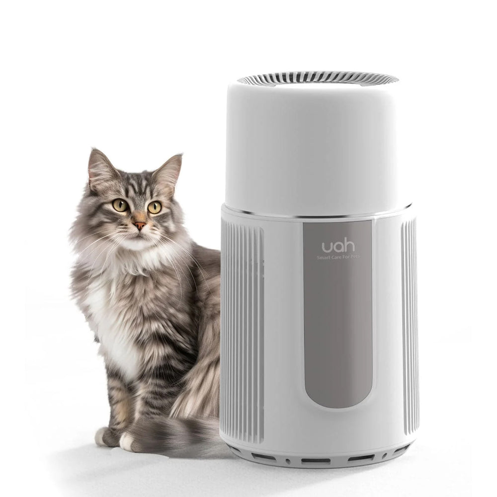 UAHPET Air Purifier beside a cat
