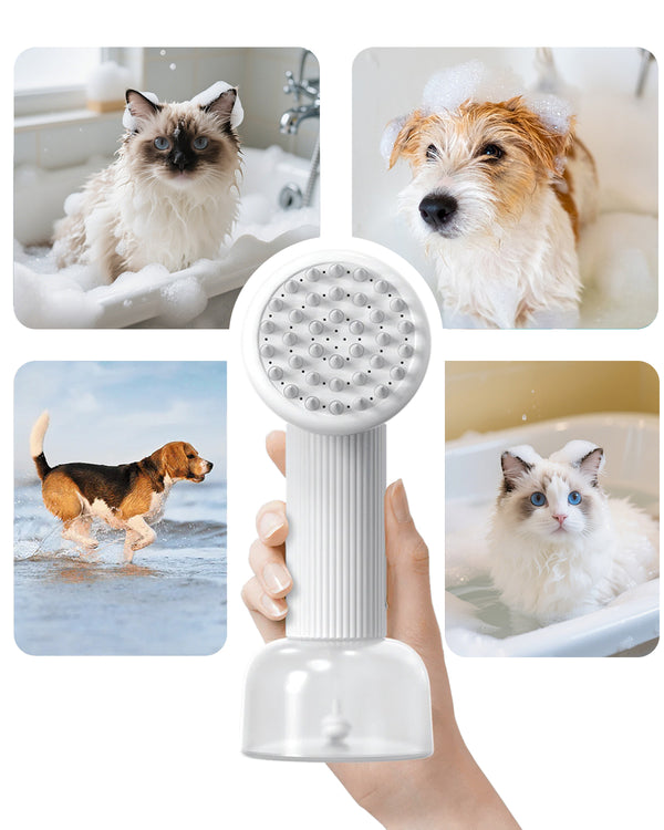 Flash Deal UAHPET FUR-EVER CLEAN Automatic Foaming Soap Dispenser and Dog Bath Brush