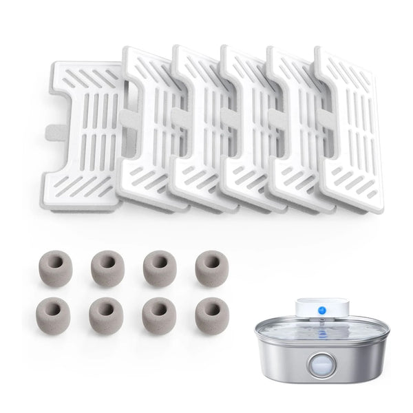 UAHPET Original Replacement Filters for Stainless Steel Fountain Pro