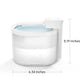 YSJ, 6PCS YSJ, dimensions of the water bowl, wireless cat water fountain, height: 8.19in, width:6.34in