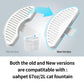 Clean and new ZERO fountain replacement filters