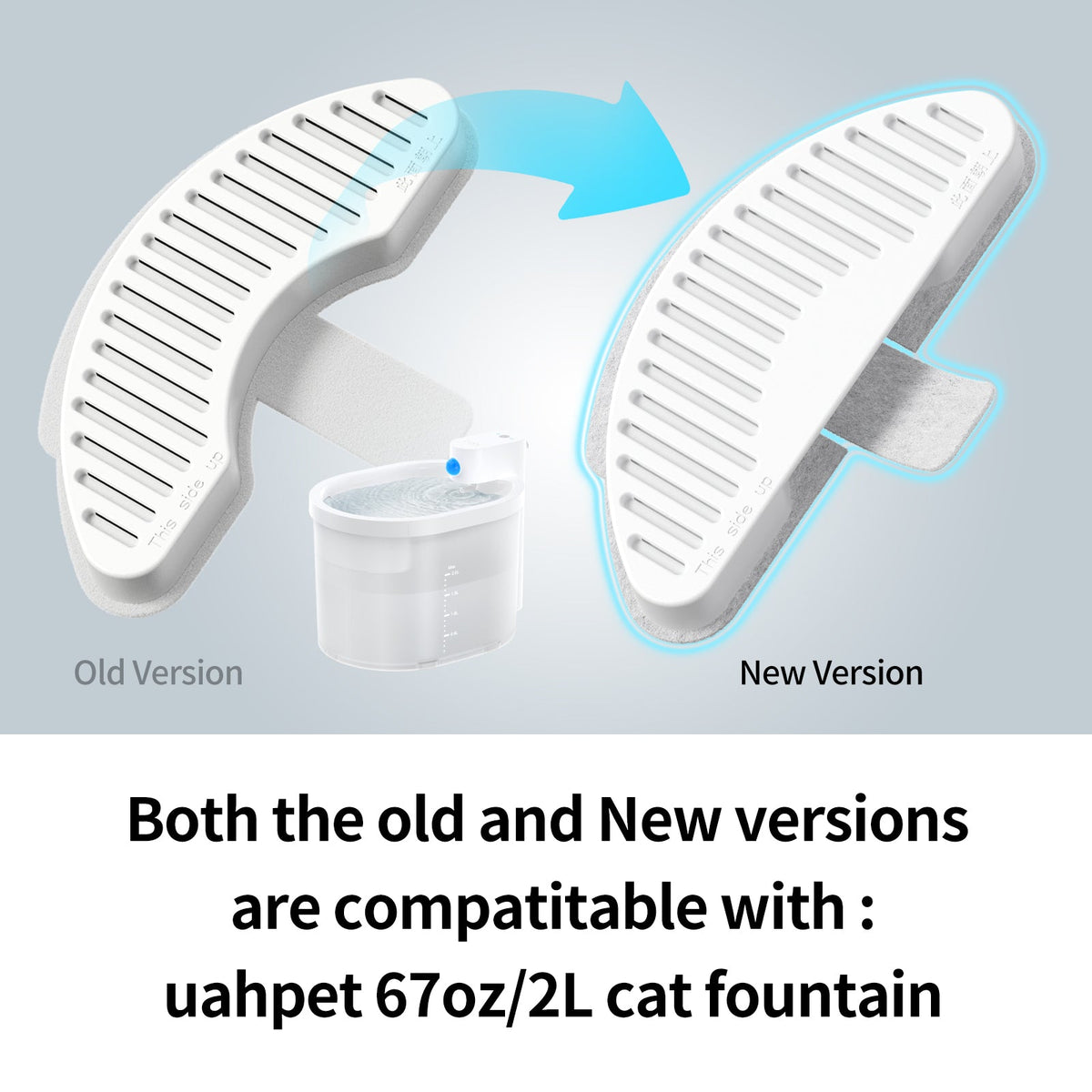 Clean and new ZERO fountain replacement filters