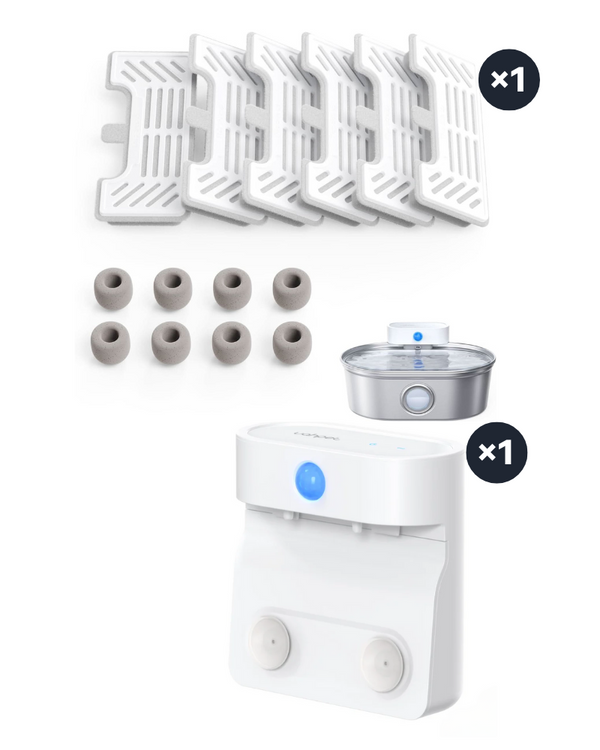 UAHPET Replacement Accessories for Stainless Steel Fountain Pro（Filters + Pump）