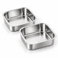 Two stainless steel replacement bowls for UAHPET Fresh Food Pet Feeder