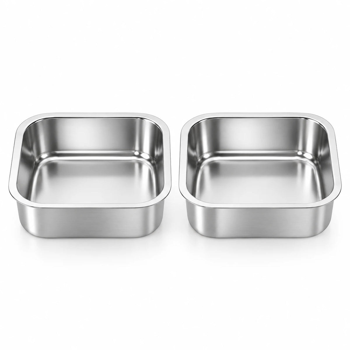 UAHPET Fresh Food Pet Feeder replacement bowls side by side