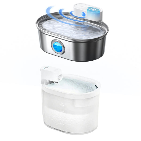 UAHPET Stainless Steel Cat Fountain Pro + ZERO Fountain