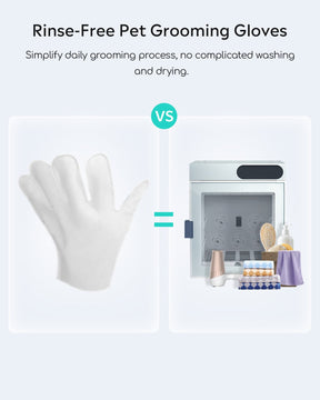 uahpet grooming glove wipes are rinse-free