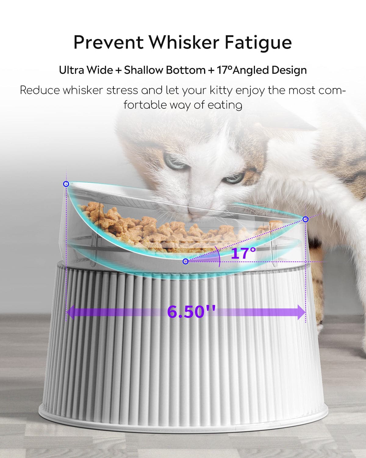 Uah Pet Elevated Cat Bowls
