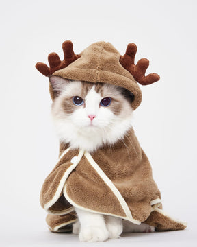Pet Hooded Bathrobe for Cats and Dogs