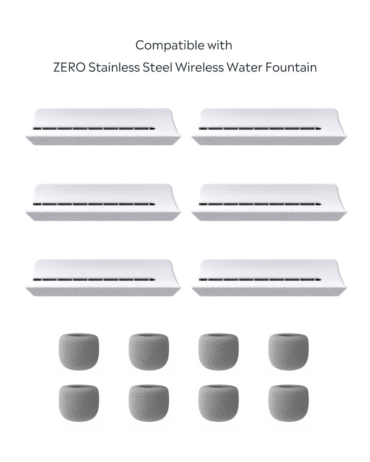 Uah Pet ZERO Stainless Steel Wireless Pet Water Fountain
